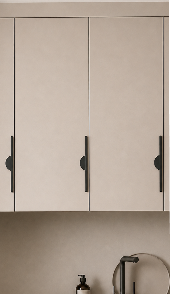 Semi-Circle Cabinet Handle - Matte Black Half-Moon - Material HUB Bangladesh