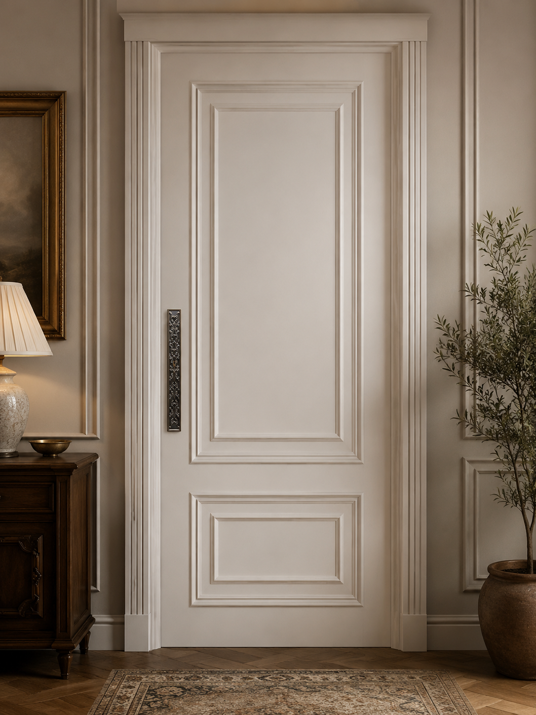 Baroque Floral Pull Handle