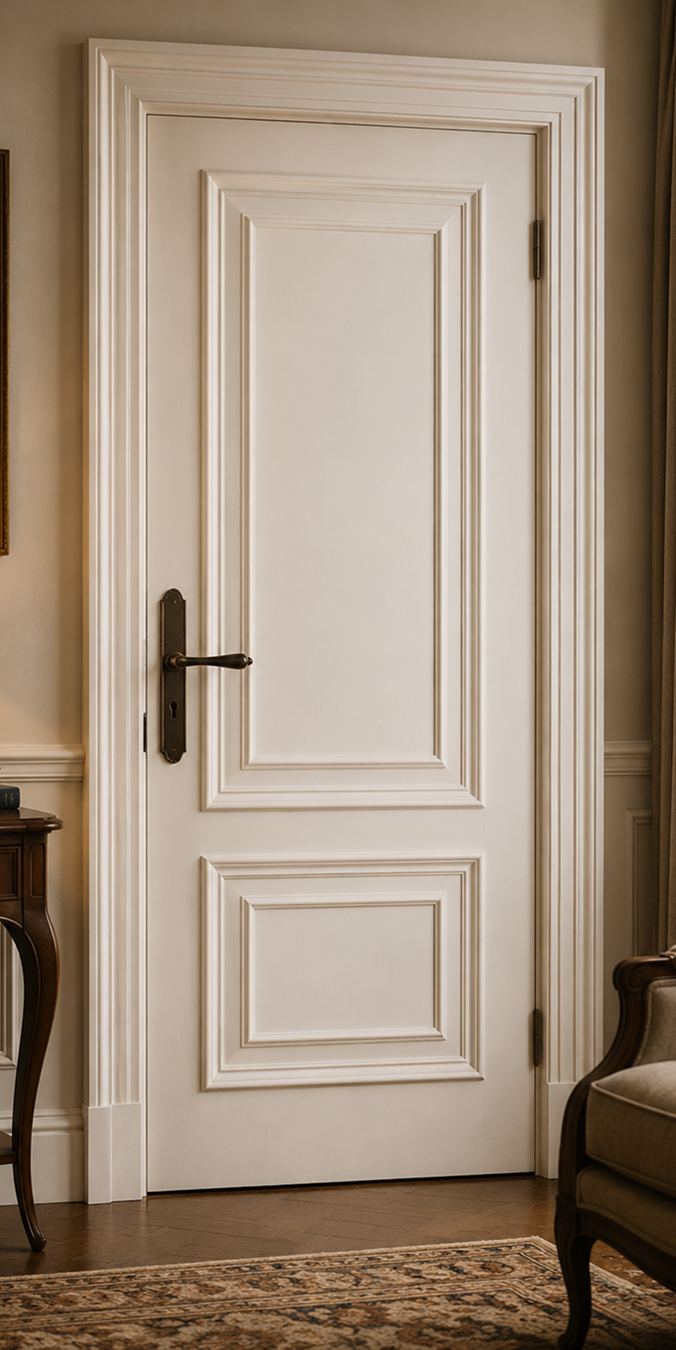 Dark Nickel Classic Beaded Door Lock