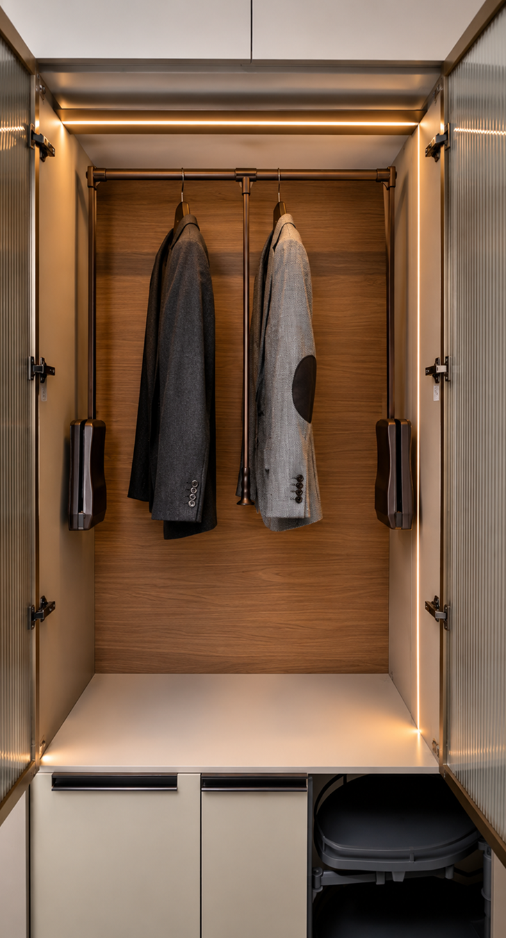 Wardrobe Lift System — Matte Black — Material HUB Bangladesh