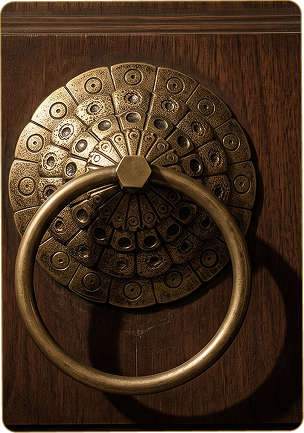 Floral Embossed Door Knocker