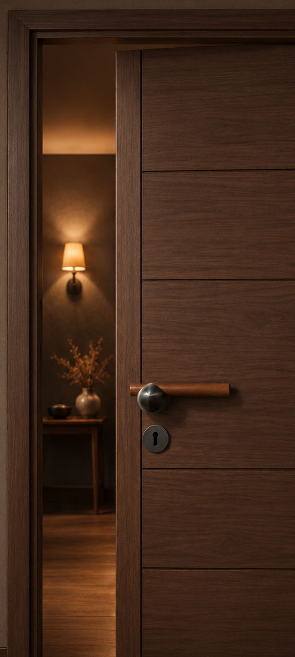 Grey Ball Rose Wooden Door Handle — Grey Matte Rose — Material HUB Bangladesh