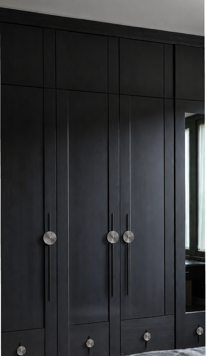 Concentric Ring Cabinet Handle - Black Grey Gold - Material HUB Bangladesh